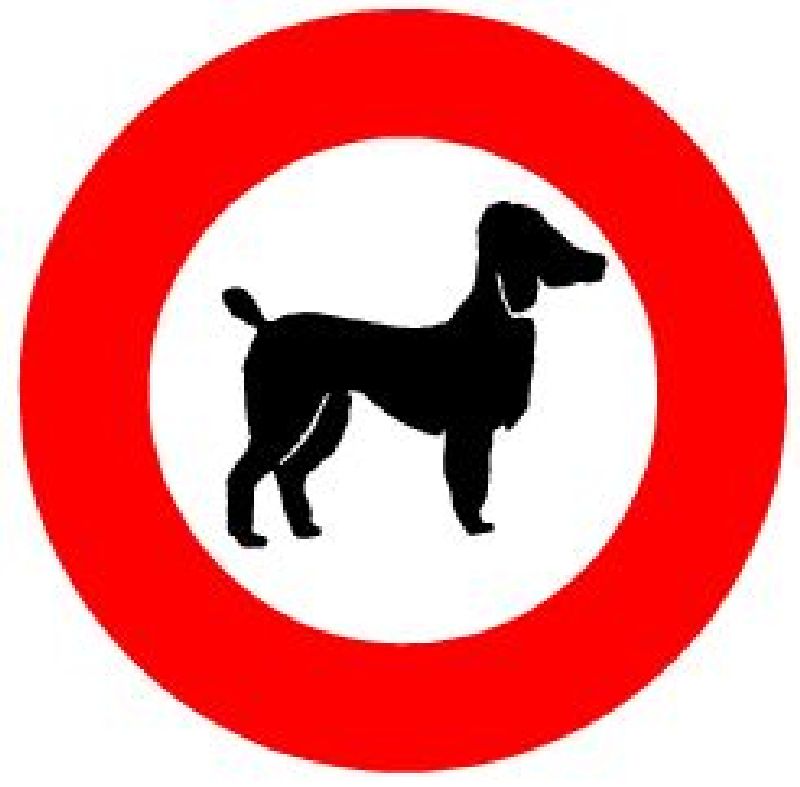 .TAFELN "HUNDEVERBOT"