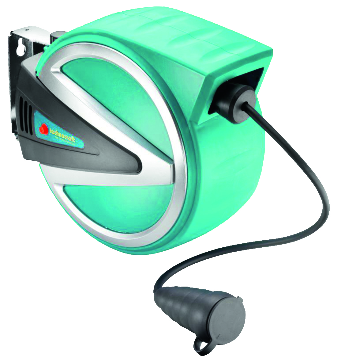 Kabelaufroller 10m 3x1.5mm2 TECHNOCRAFT mit automatischem Rückzug