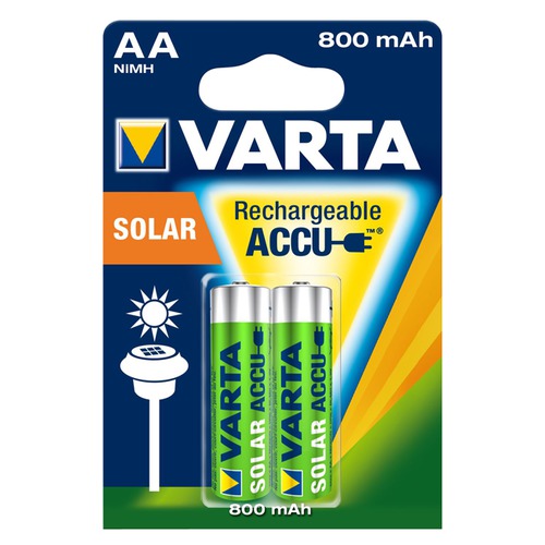 Batterien Akku AA 2Stk. 800mAh, 2Stk. so Batterien Akku AA solar 2Stk