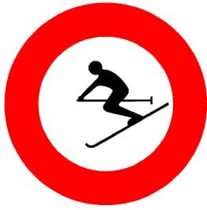 .SIGNAL SCOTCHL. EG  SKIFAHREN VERBOTEN