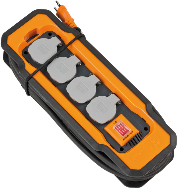 Steckdosenblock professionalLINE IP54 4 Steckdosen + 8m Baustellenkabel 3x1.5m