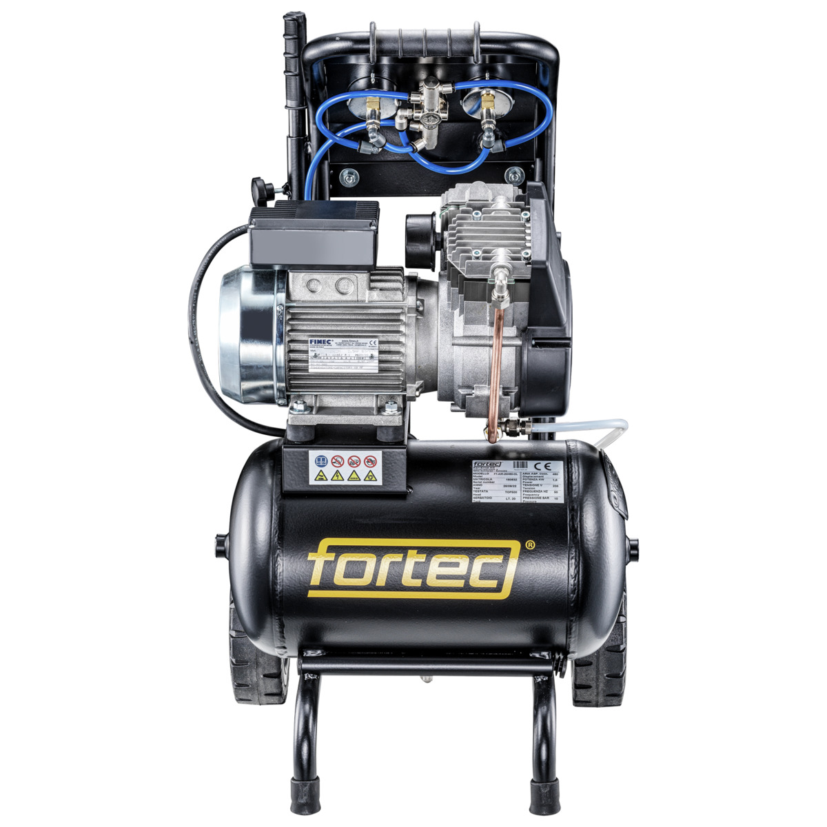 FORTEC FT-AIR-20/460-OL Druckluft-Kompre 230V, ölfrei, Tank 20 L, 460 lt/min