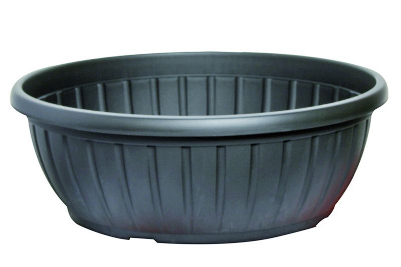 Blumenschale Coste anthrazit Aussenmass Ø cm: 40, Unterteller Coste Ø