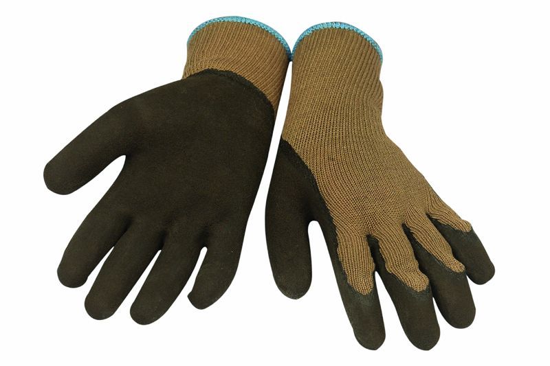 Rohgummihandschuhe POWERGRAB Premium Gr.10 braun MicroFinish  (VE-12)