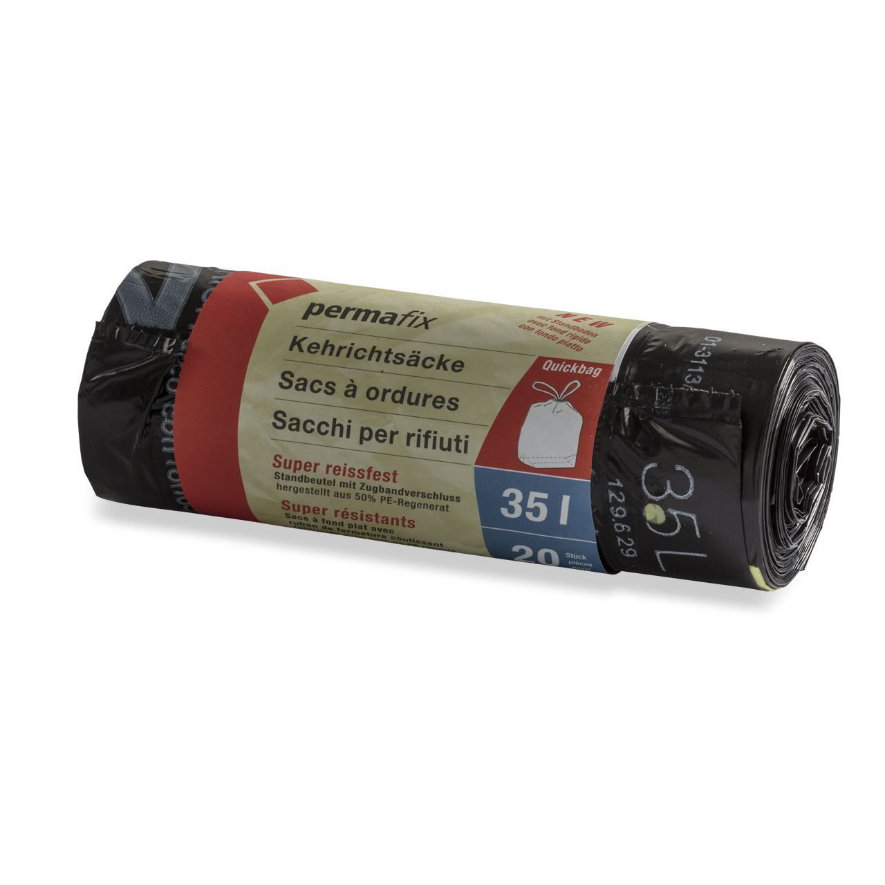 Kehrichtsäcke  60lt. m.Zugband / 10Stk ( VE 20 Rollen )