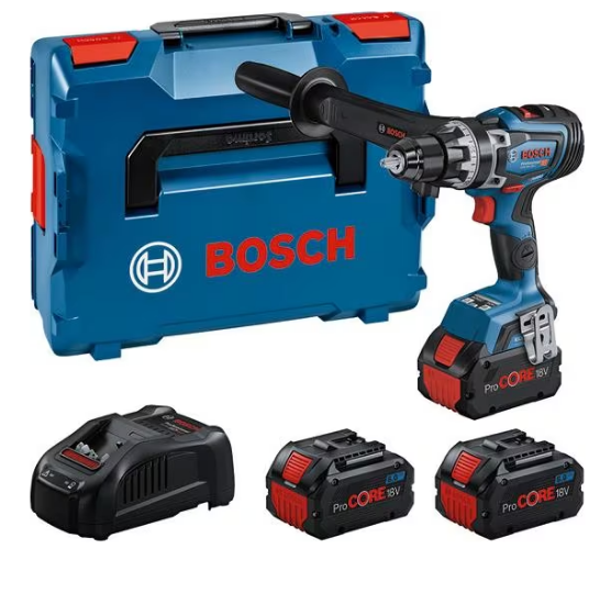 Akku Bohrschrauber Bosch GSR 18V-150C Bi 3 x 8.0Ah ProCORE, L-Boxx