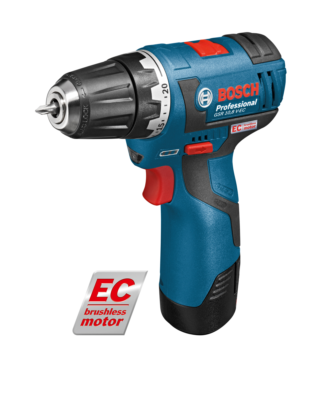 Akku Schrauber Bosch GSR 10,8 V-EC 2 Li-onen Akku 2.0Ah ,   L-Boxx