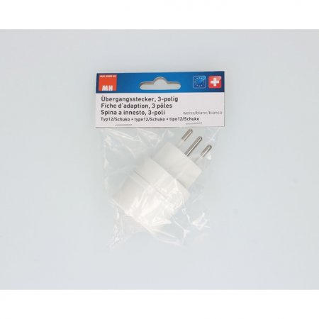 Reiseadapter T12 CH-D weiss ERSETZT DURCH 2875524