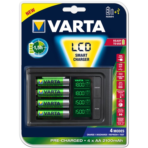 Batt.-Ladeger.4xAA LCD 2100mAh R2U