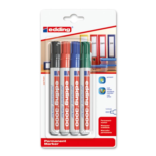 Permanent Marker 3000 SB 4 assortiert Pe Mar. 3000 ass. SB