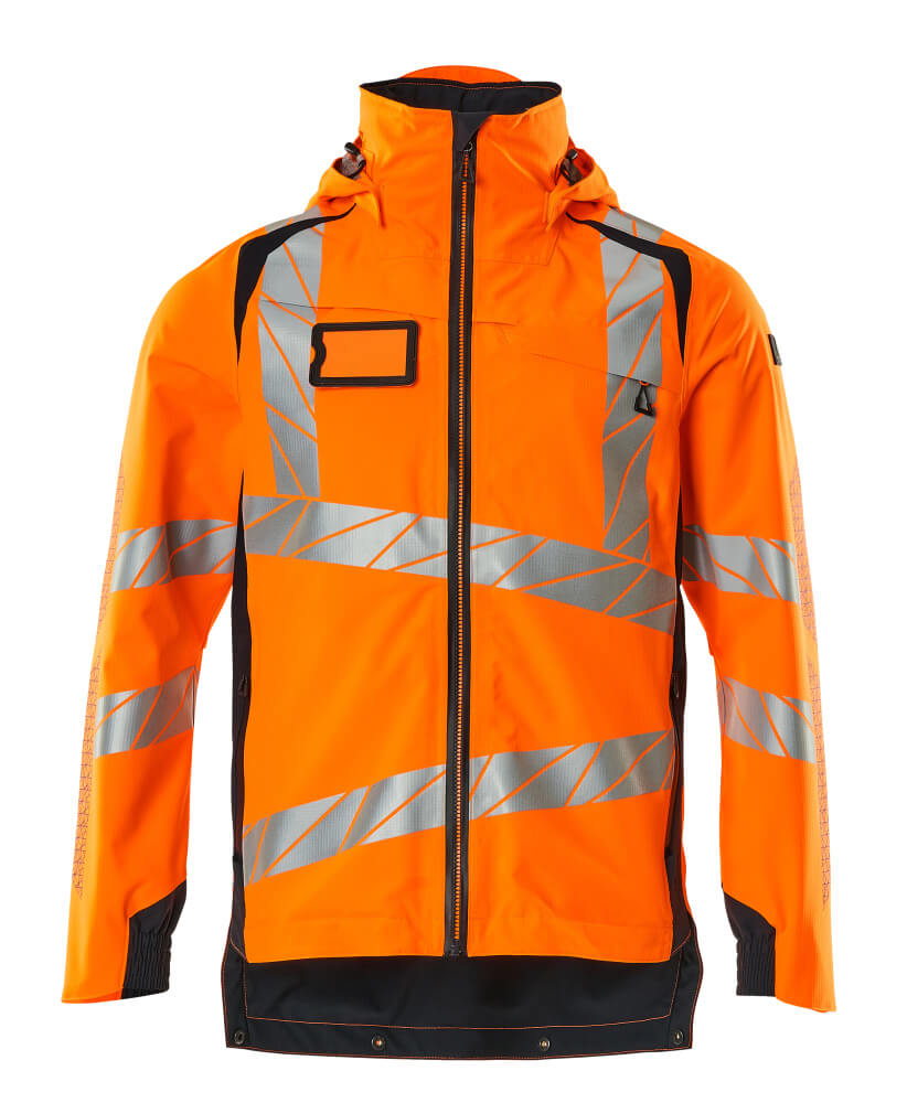 Jacke Hi-vis Orange/Schwarzblau