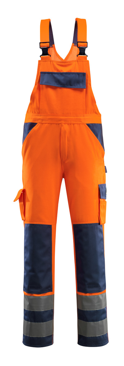 Barras Latzhose MASCOT Orange/marine  EN 20471 Gr.82C50