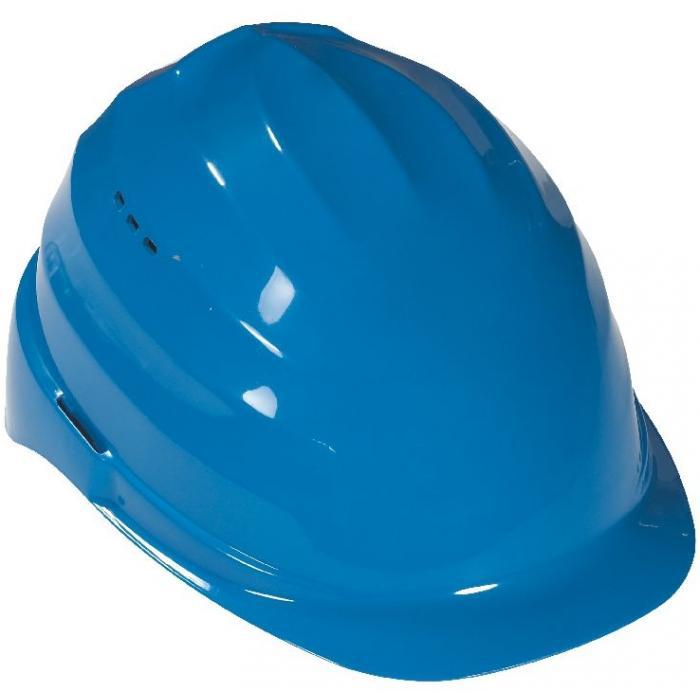 Schutzhelme TERANO blau LP 2020 mit 4-Punkt-Textilband-Drehverschluss