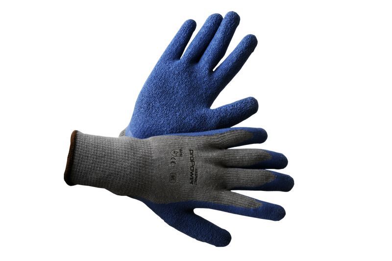 Rohgummihandschuhe  ProPower blau Gr.9 /L  Blau   ( VE 12 PAAR)