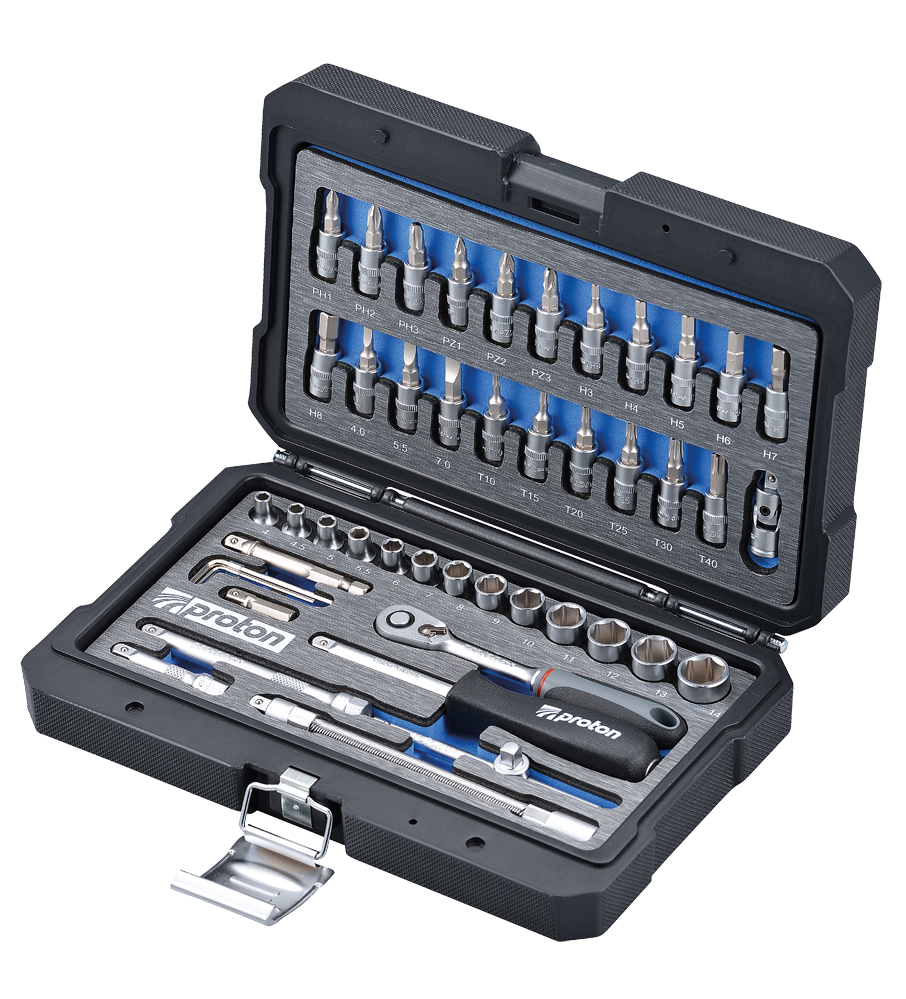 Steckschlüsselsatz PROTON F-47M  1/4" 47 tlg.       AKTION