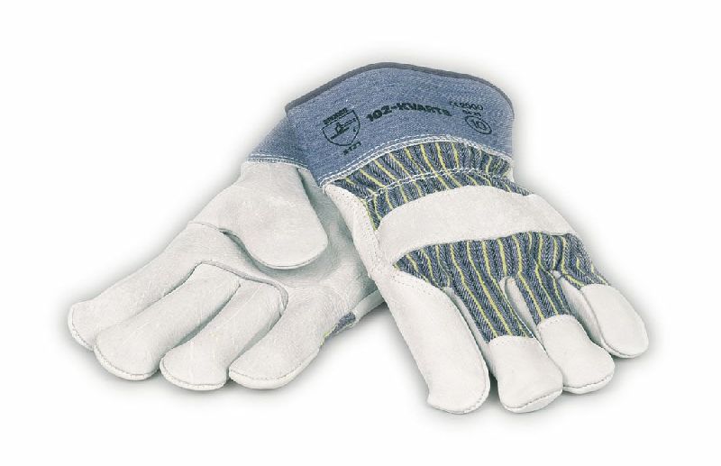 Arbeitshandschuhe "Standard" grau Gr.11 aus Rind-Volleder   (VE-12)