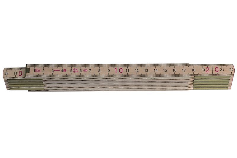 Holz - Gliedermassstab Stabila Länge m: 2.0, Glieder: 10