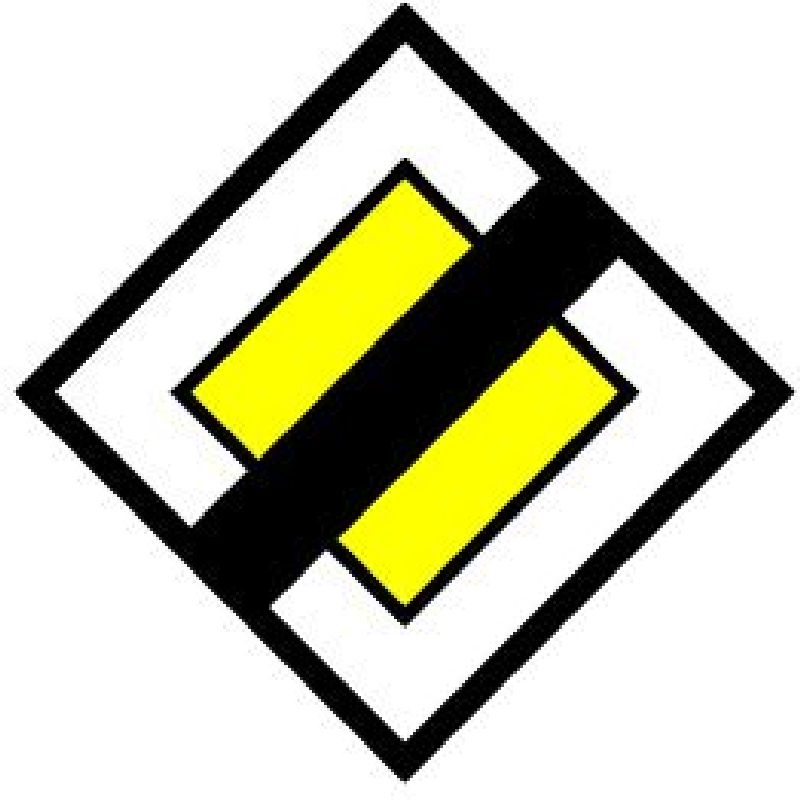 3.04 Ende der Haupstrasse Grösse cm: 50/50, Ausführung: Scotchlite