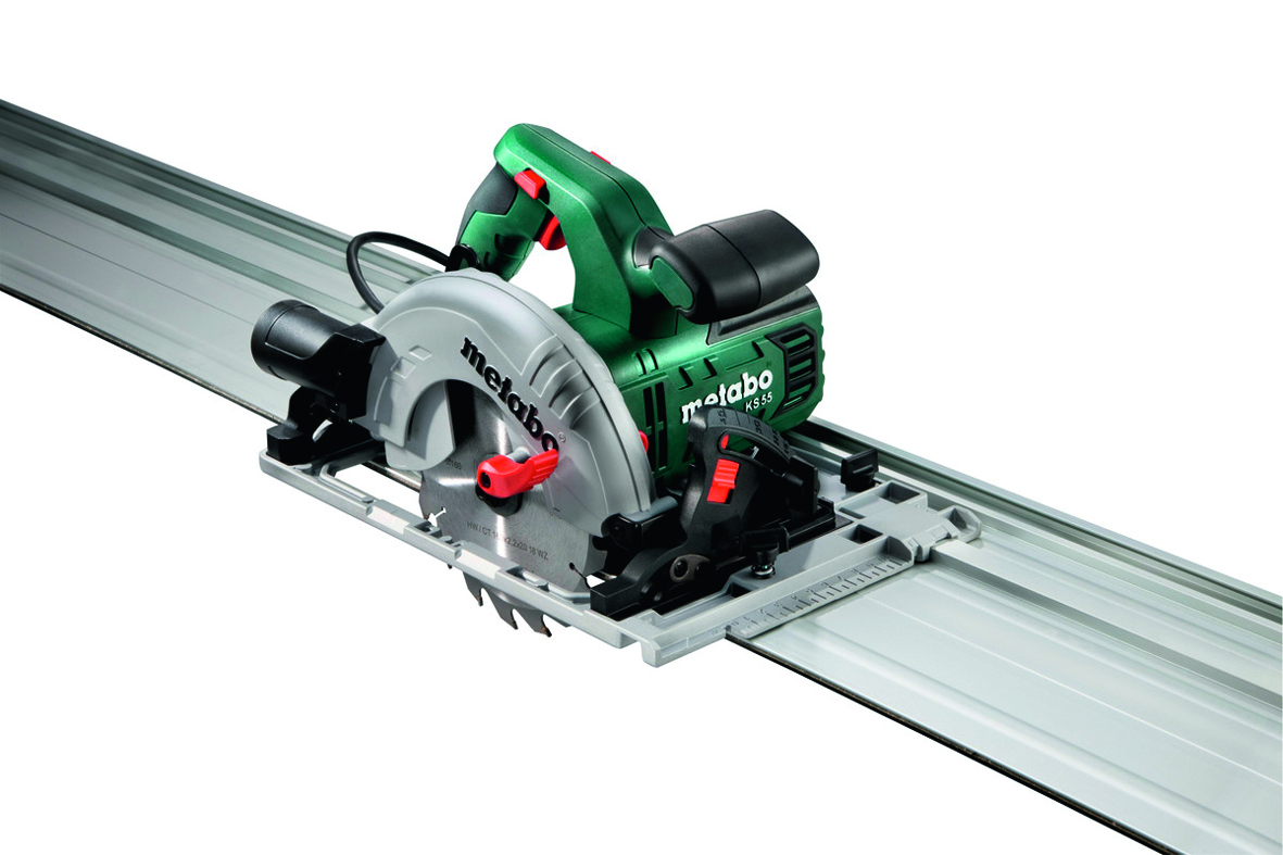 Handkreissäge Metabo KS 55 FS SET + Koffer & Führungsschiene 1.5m