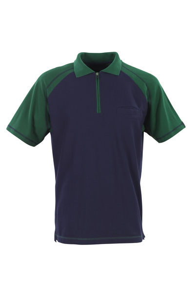 Bianco Polo-Shirt Mascot Marine / grün Gr.3XL
