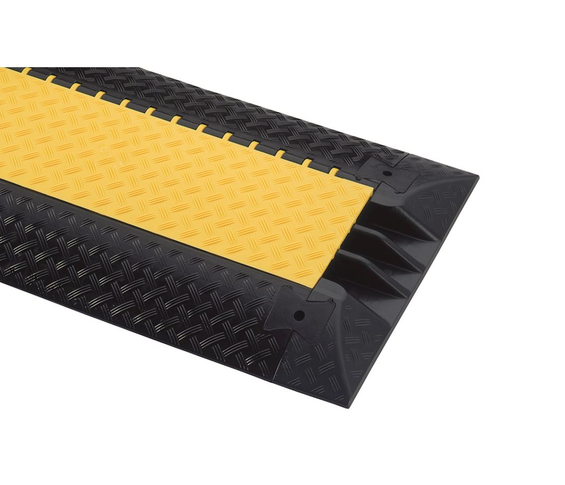 Kabelbrücke PU  3 Kanäle schwarz/gelb DEFENDER III