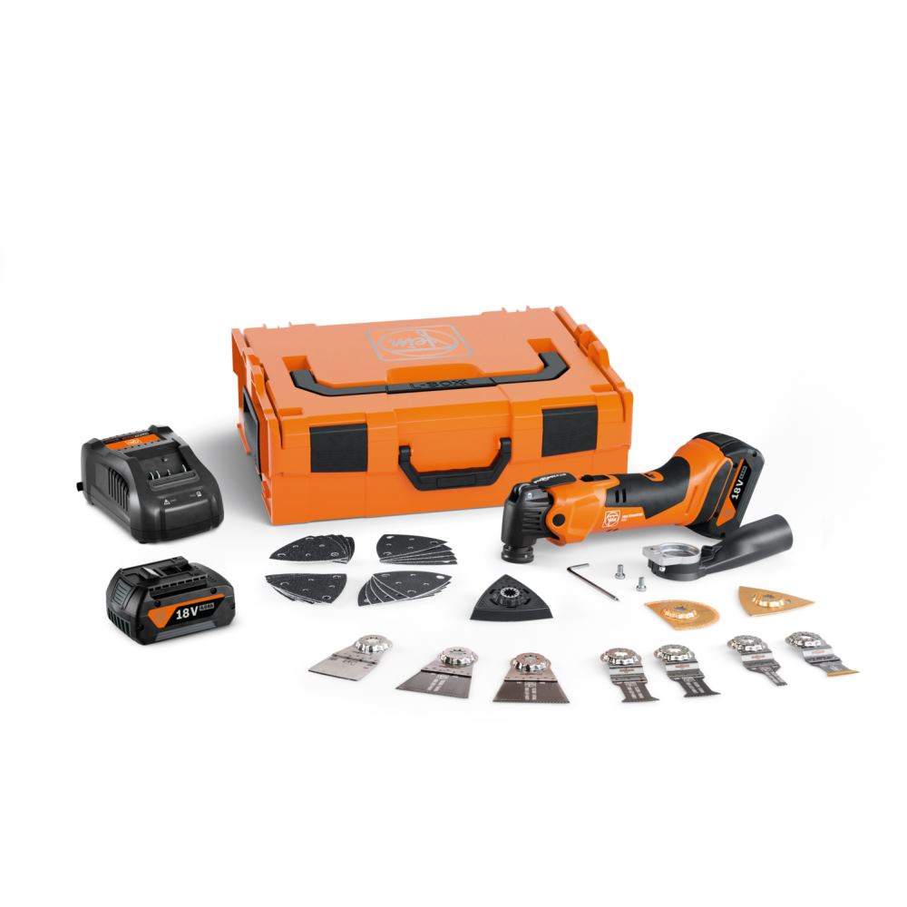Fein Akku-Multimaster AMM 500 PLUS TOP A STARLOC, inkl Zubehörset 26tlg.